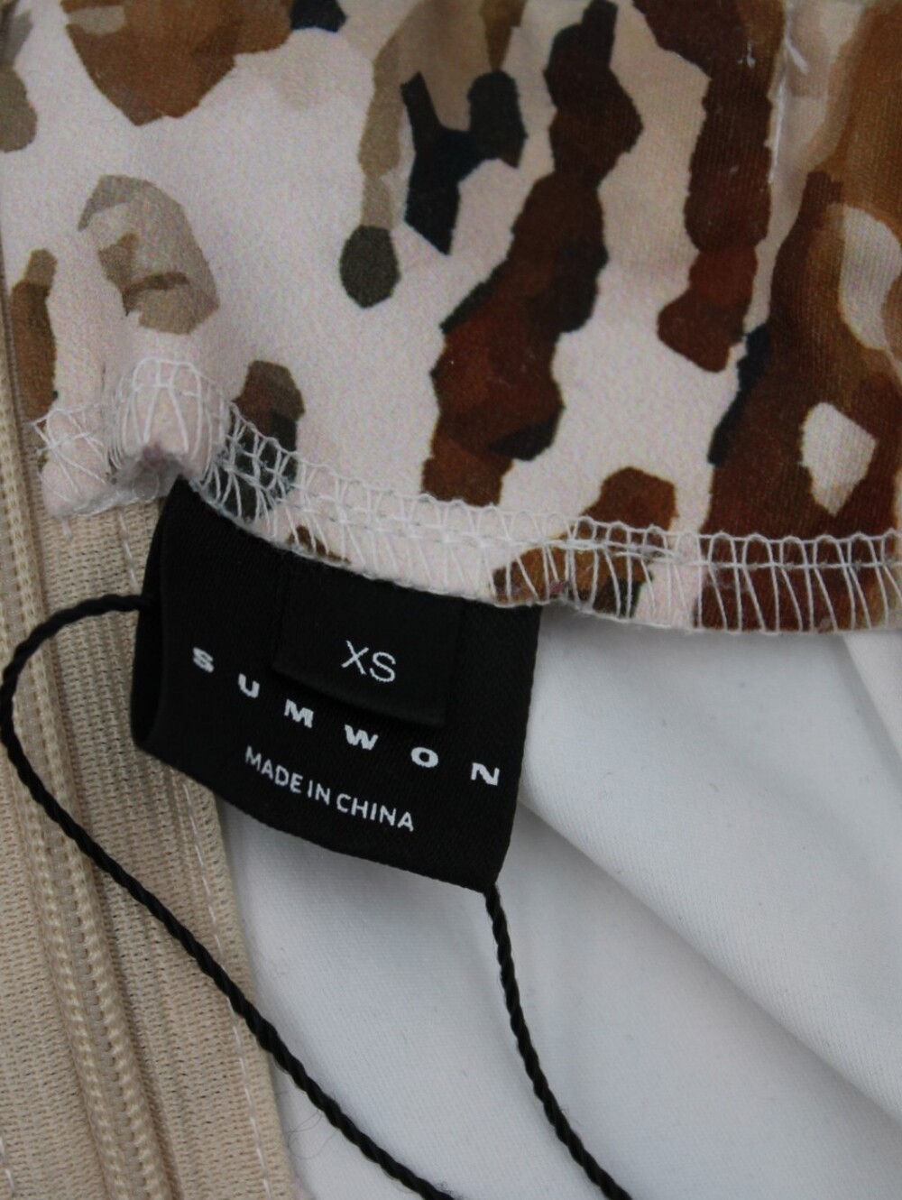 Sumwon Leopard Lace Up Flare Pants XS Y2K Festival - Picture 2 of 9